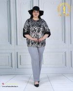 شومیز قلاب دار سایزبزرگ موجی