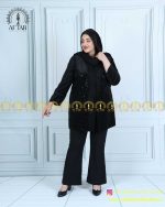 مانتو مخمل سوزن دوزی سایزبزرگ شیک