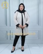 مانتو کریشه 2جیب سایزبزرگ استخوانی