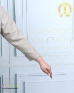 مانتو جفت دکمه کجرا سایزبزرگ آستین