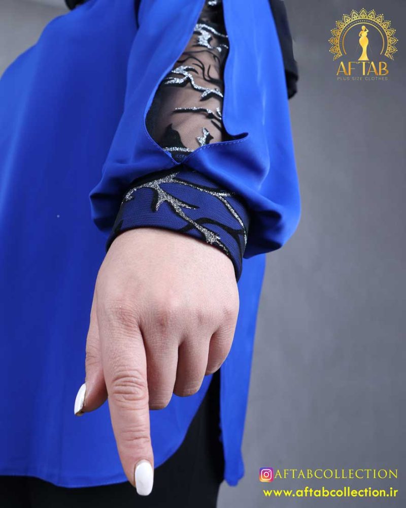 شومیز آستین پفکی سایزبزرگ مچی پیلی