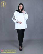 شومیز آستین پفکی سایزبزرگ شیک