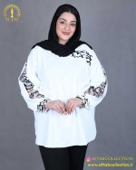 شومیز آستین پفکی سایزبزرگ راحت