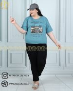کراپ اسپرت سایزبزرگ آبی درباری