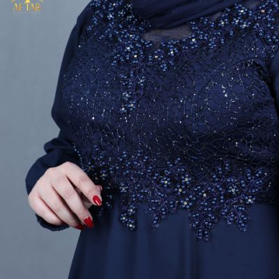 پیراهن مجلسی پایین کلوش سایزبزرگ گیپور