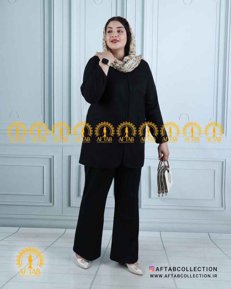 مانتو لنین خرجکار نواری سایزبزرگ