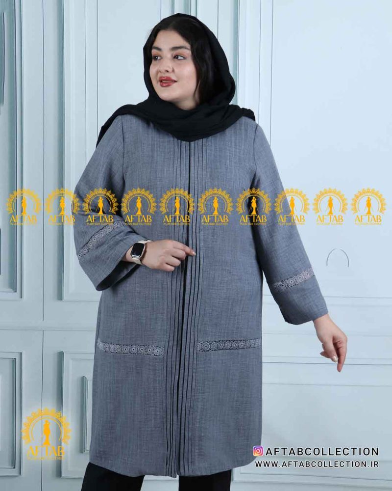 مانتو جلو لبه دوزی خرجکار گیپور سایزبزرگ خنک مانتو جلو لبه دوزی خرجکار گیپور سایزبزرگ خنک