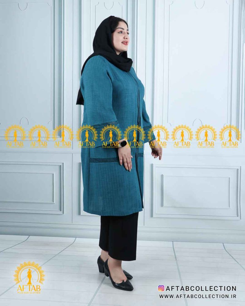 مانتو جلو لبه دوزی خرجکار گیپور سایزبزرگ نما بغل مانتو جلو لبه دوزی خرجکار گیپور سایزبزرگ نما بغل