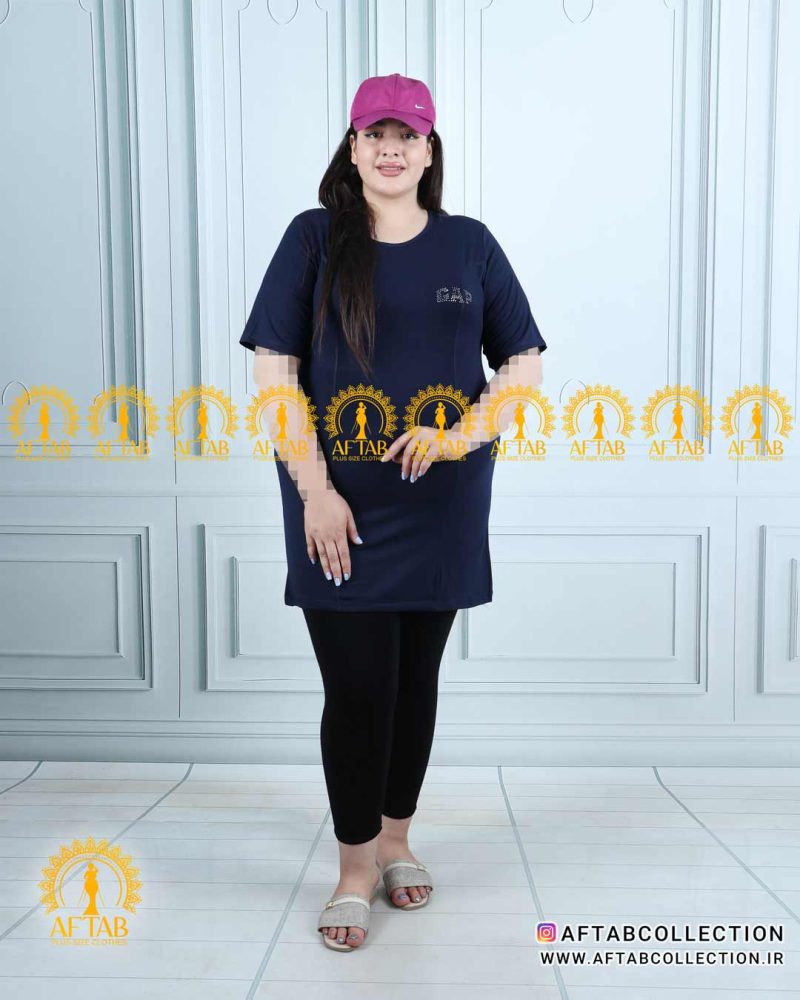 تیشرت گپ اسپرت سایزبزرگ سورمه ای