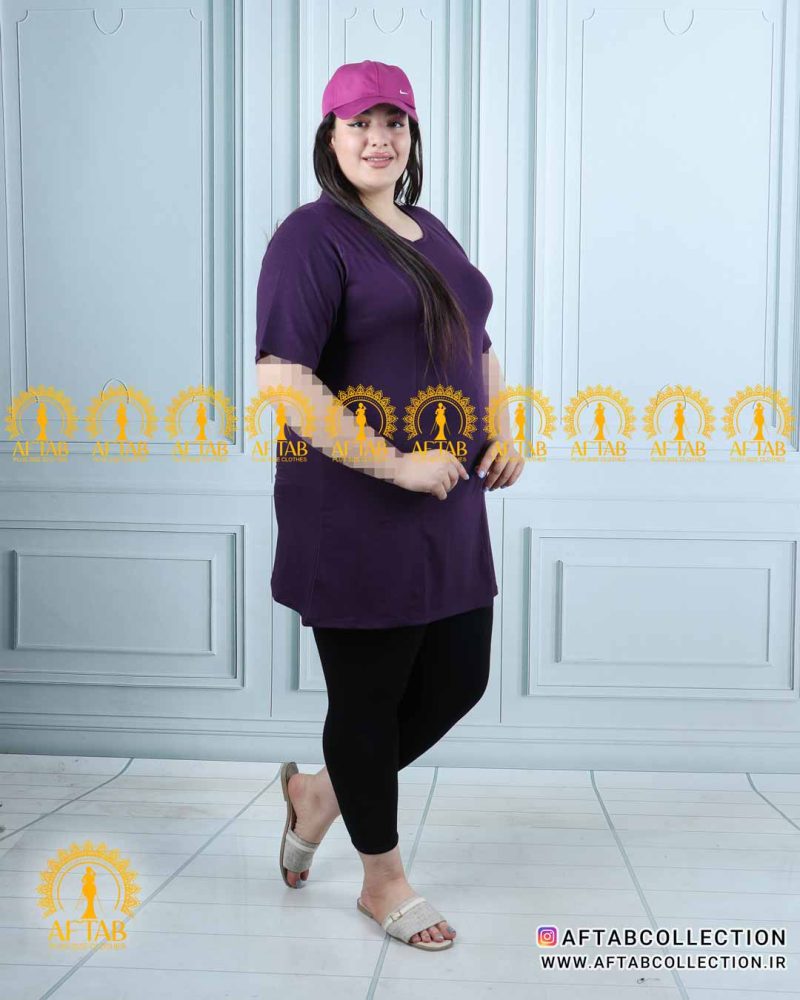 تیشرت گپ اسپرت سایزبزرگ بنفش