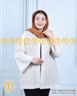 مانتو آستین اشکی سایزبزرگ نما نزدیک