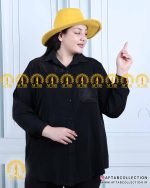 شومیز جیب پولکی الیزا سایزبزرگ نما نزدیک