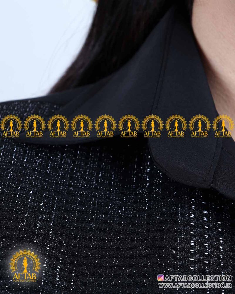 شومیز جیب پولکی الیزا سایزبزرگ پولکی