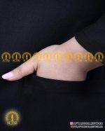 مانتو شانتون گلدوزی کوتاه سایزبزرگ جیب