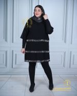 شومیز طبقه ای نوار نگینی سایزبزرگ