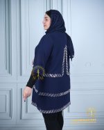 شومیز طبقه ای نوار نگینی سایزبزرگ پشت پیلی