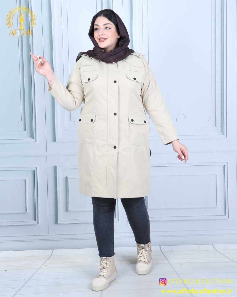 مانتو ملبورن چهارجیب سایزبزرگ استخوانی مانتو ملبورن چهارجیب سایزبزرگ استخوانی