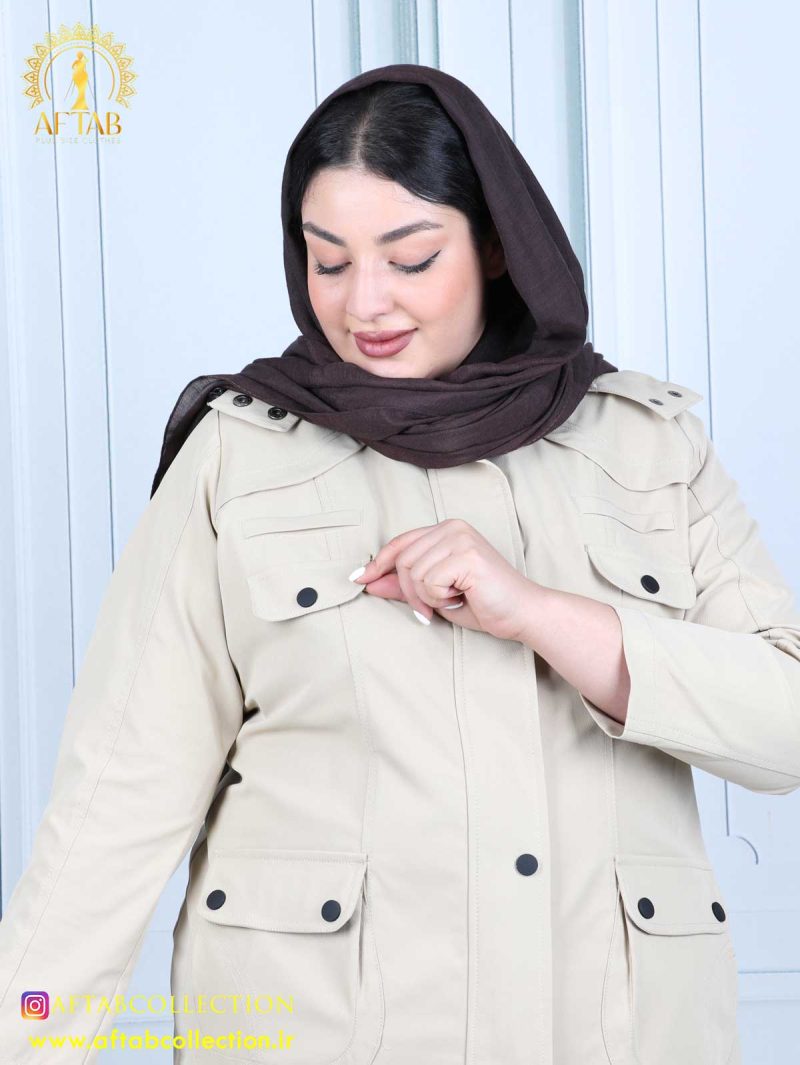مانتو ملبورن چهارجیب سایزبزرگ جیب نما مانتو ملبورن چهارجیب سایزبزرگ جیب نما
