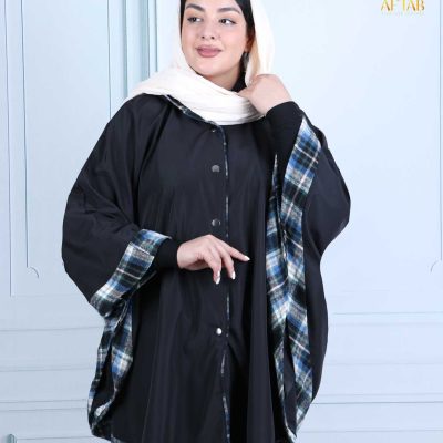 بارانی شنل سانتانا سایزبزرگ نما نزدیک