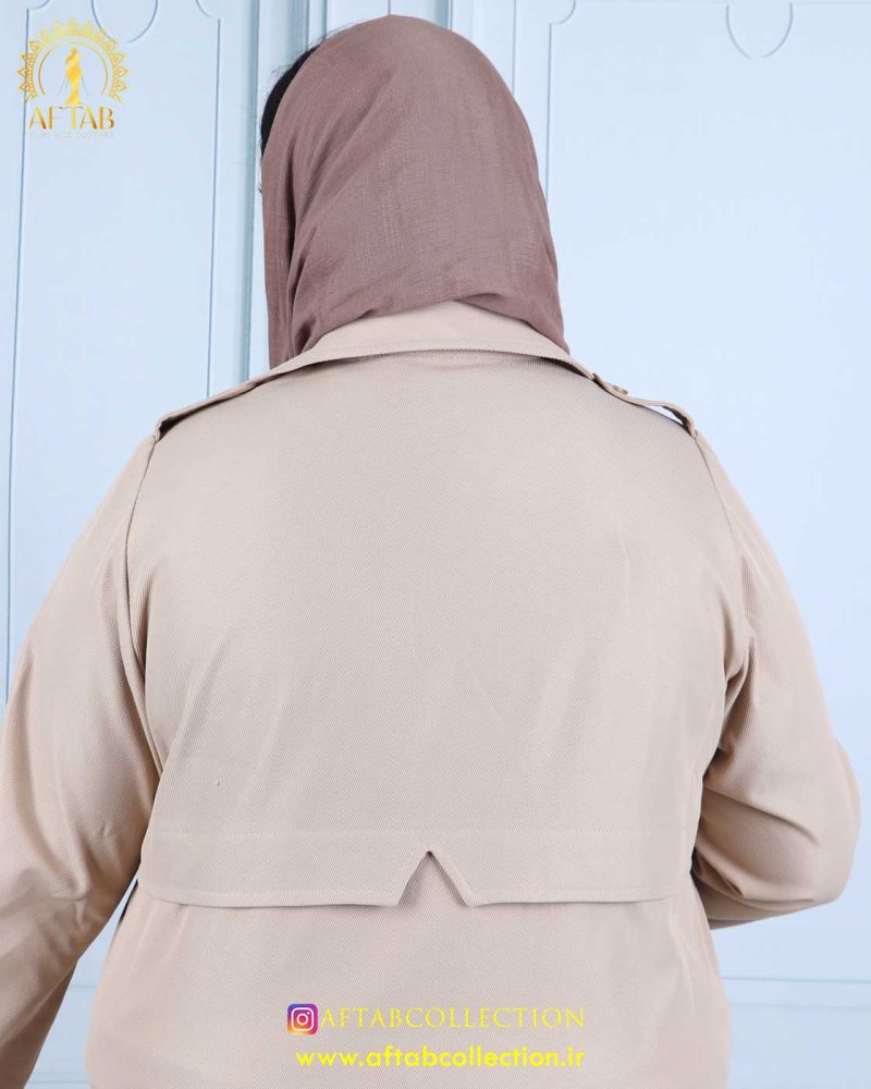مانتو پارکا کمر هشتی سایزبزرگ 5046 - Image 12