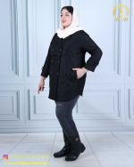 مانتو پارکا کمر هشتی سایزبزرگ 5046 - Image 2