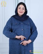 مانتو آنغوره یقه مردانه سایزبزرگ نما نزدیک