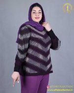 بلوز آستین حریر سون سایزبزرگ