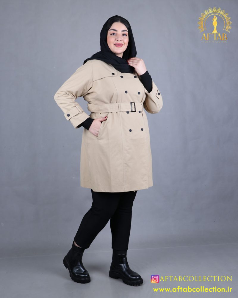 مانتو جلیقه تا به تا سایزبزرگ کرم مانتو جلیقه تا به تا سایزبزرگ کرم