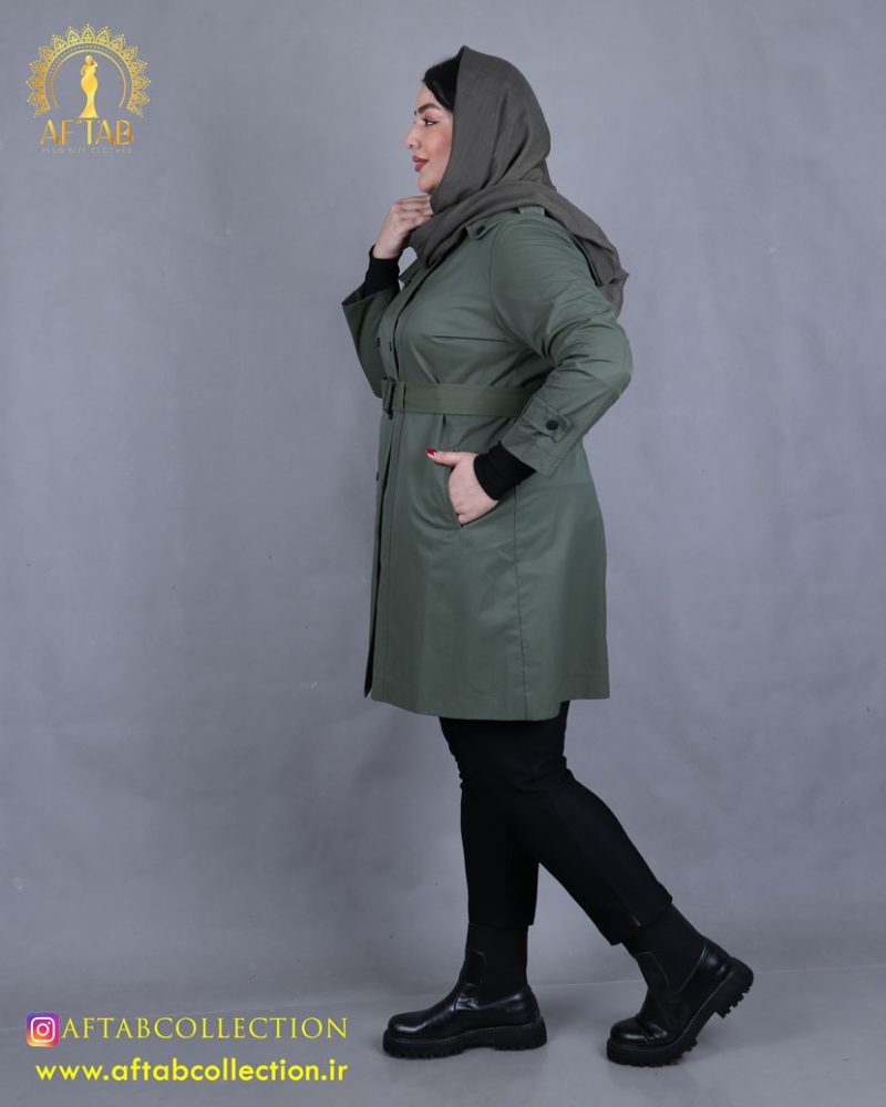 مانتو جلیقه تا به تا سایزبزرگ سبز رنگ مانتو جلیقه تا به تا سایزبزرگ سبز رنگ