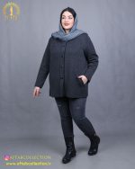 کت بافت دو جیب سایزبزرگ گرم