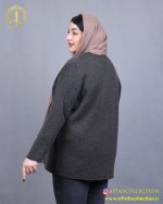 کت بافت دو جیب سایزبزرگ نما پشت