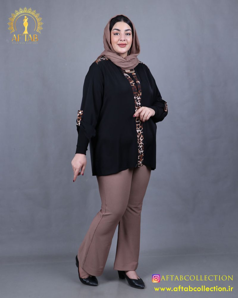 شومیز الیزا پشت پیلی سایزبزرگ