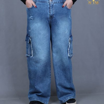 شلوار جین بگ کارگو سایزبزرگ