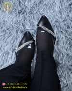 کفش مجلسی طلقی نگینی سایزبزرگ طلق