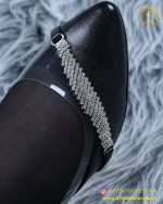 کفش مجلسی طلقی نگینی سایزبزرگ نگین