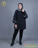 پالتو کوتاه چهارخونه سایزبزرگ
