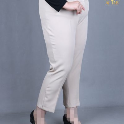 شلوار مازراتی قد90 سایزبزرگ کرم