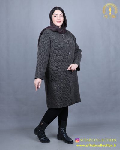 بافت بلند برش دار سایزبزرگ قهوه ای