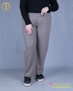 شلوار بگ فوتر سایزبزرگ کرم