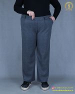 شلوار بگ فوتر سایزبزرگ کمر زیپ