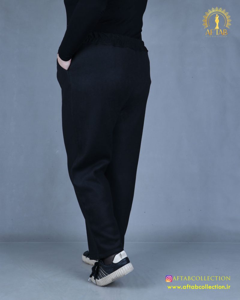 شلوار بگ فوتر سایزبزرگ نما پشت