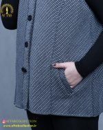 بافت ژیله طرحدار سایزبزرگ جیب