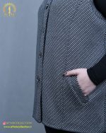 بافت ژیله طرحدار سایزبزرگ جیب فیلتو