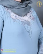 بلوز جودون گلدوزی نیلوفر سایزبزرگ آستین