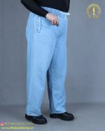 شلوار نیم بگ کمر گتر سایزبزرگ نما بغل