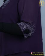 شومیز یقه اشکی سایزبزرگ آستین