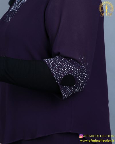 شومیز یقه اشکی سایزبزرگ آستین