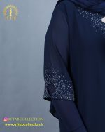 شومیز یقه اشکی سایزبزرگ آستین نگین