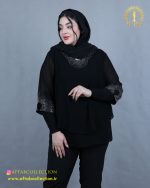 شومیز یقه اشکی سایزبزرگ شیک