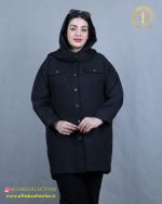 مانتو کتان بغل دکمه سایزبزرگ